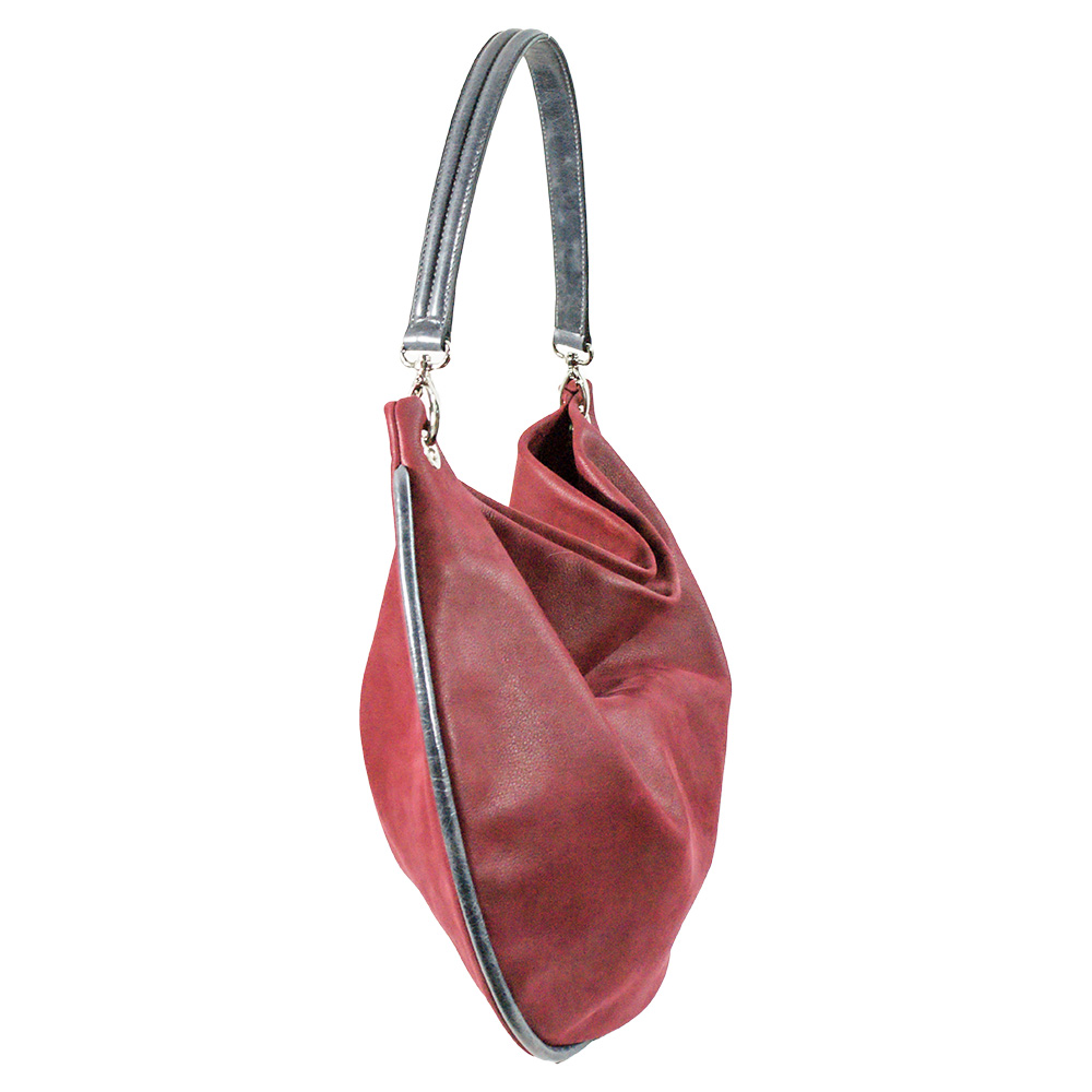 Sac en nubuck bordeaux