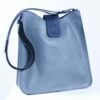 Sac en cuir bleu