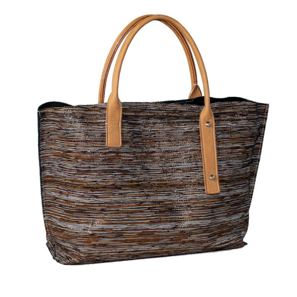 Sac en cuir lamé