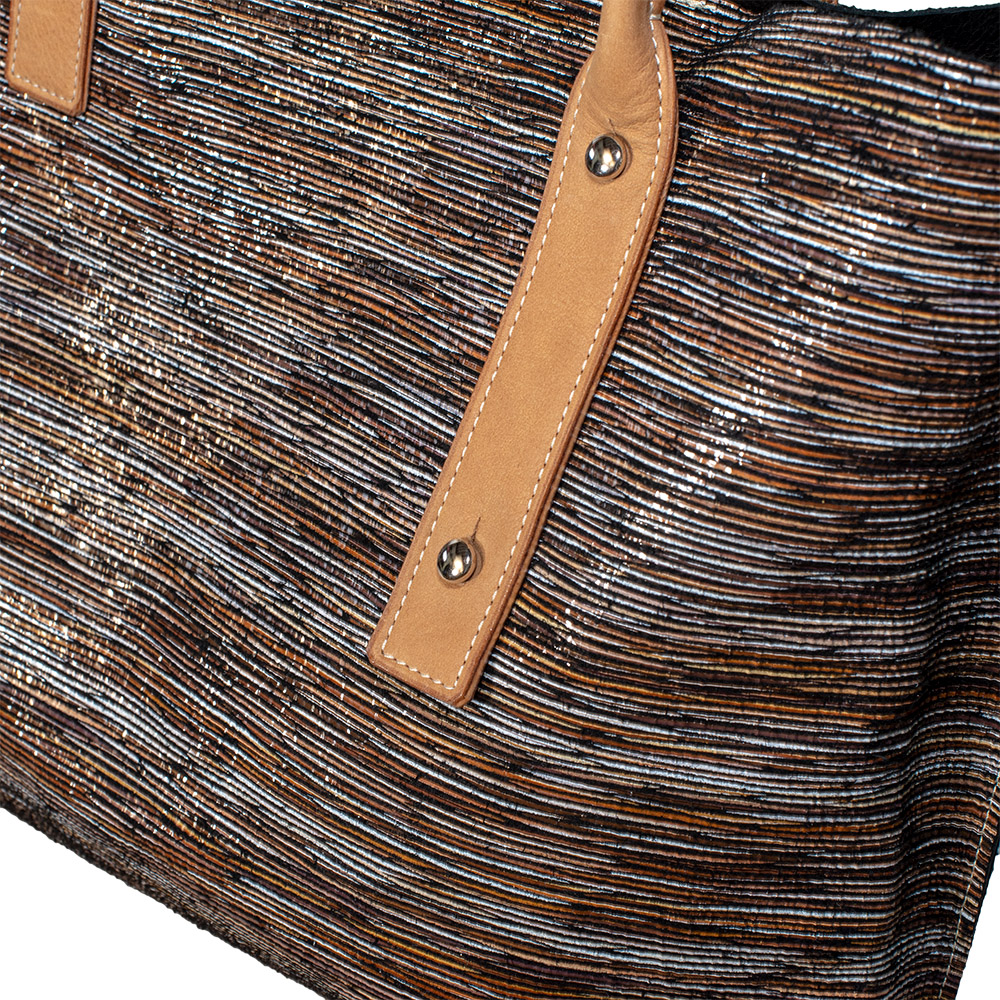 Sac en cuir lamé
