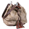 Sac en cuir et lapin